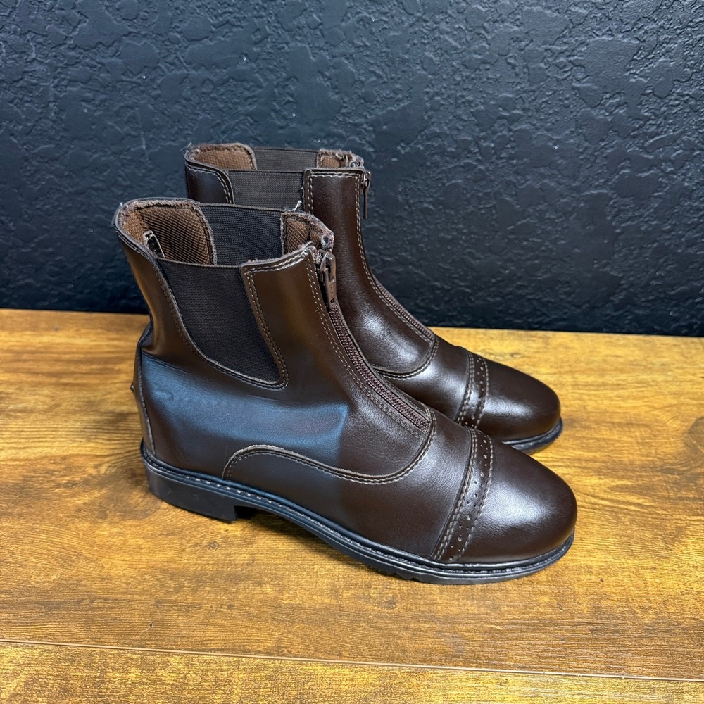 TuffRider Starter 3040 Brown Paddock Boots Womens Size 5